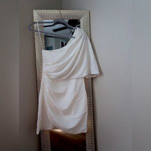 White one shoulder dress